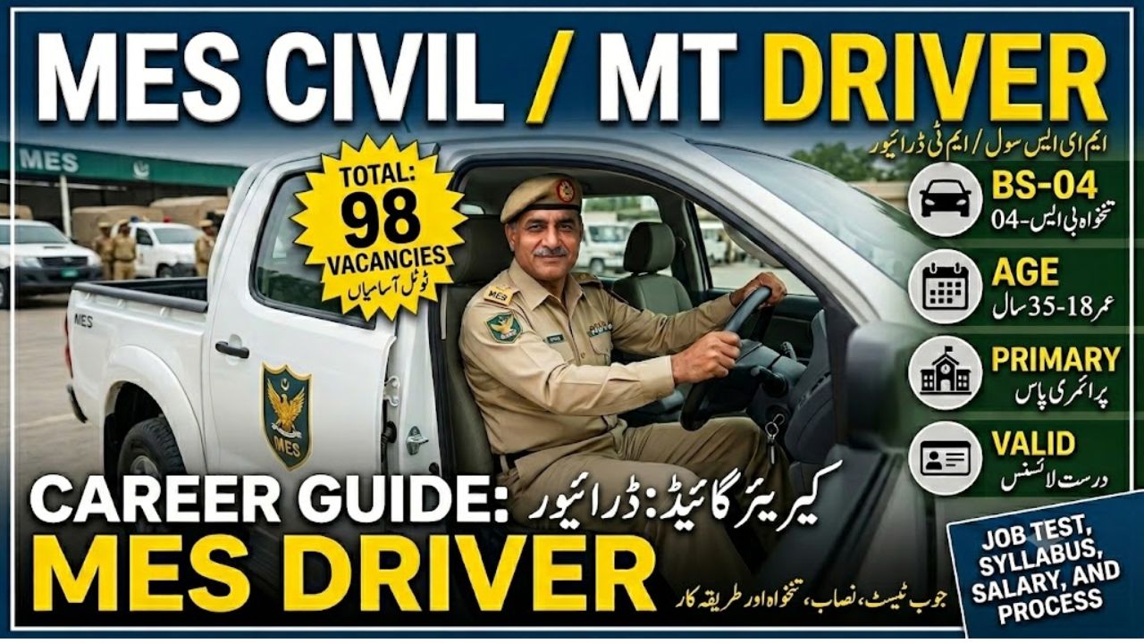 Civil / MT Driver Recruitment at Military Engineering Services (MES) Jobs 2026
