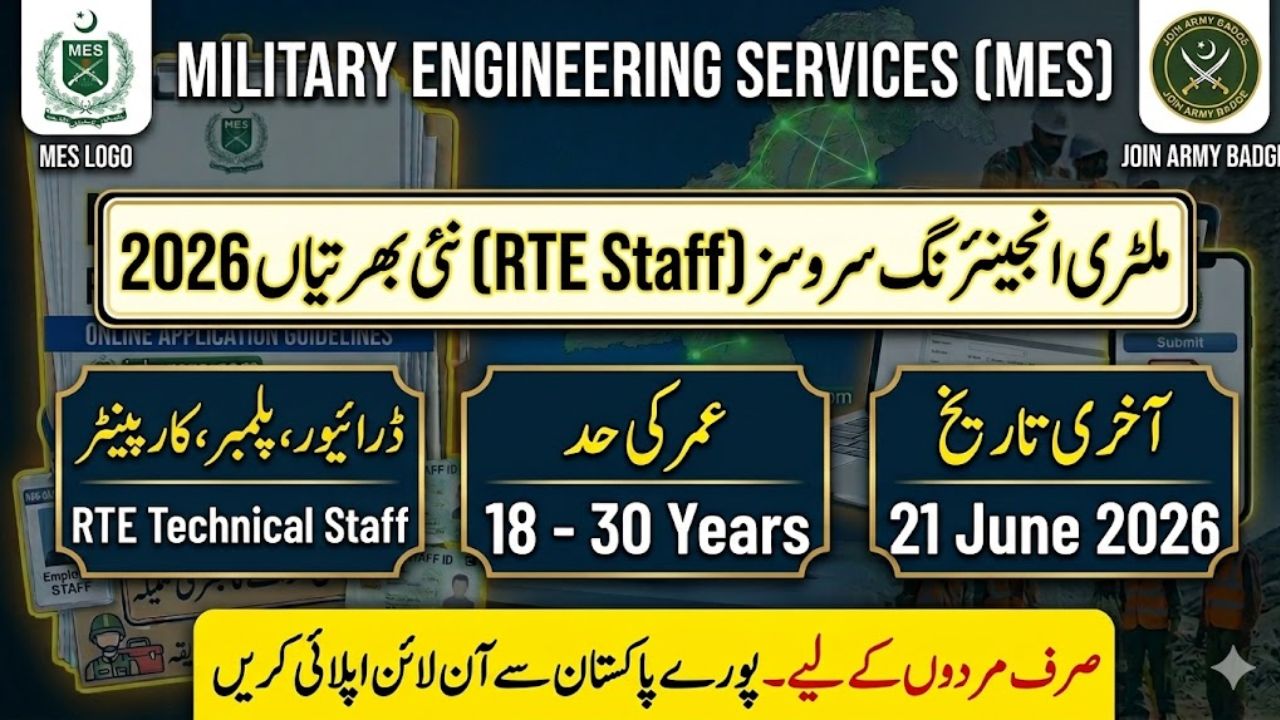 MES RTE Staff Recruitment 2026