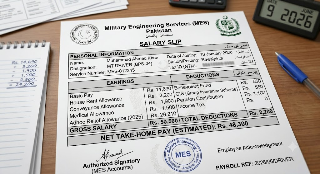MES LDC Salary Structure 2026
