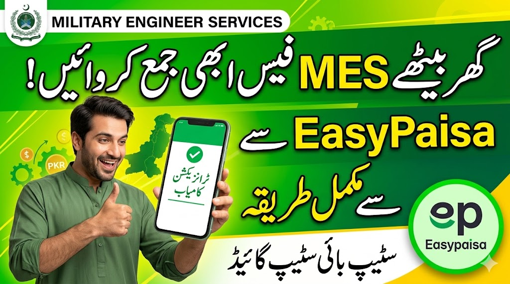 How to Pay Online EasyPaisa Fee Challan MES Jobs 2026