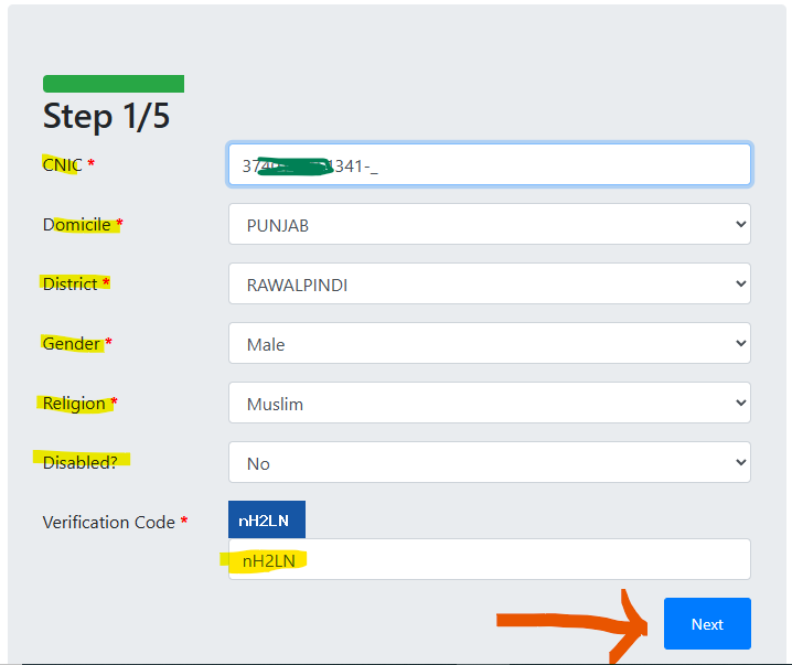 Step 1/5: Initial Verification & Regional Selection